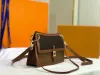 3A saco de luxo designer mulheres vintage axilas clássico saco elemento duplo alça de ombro único portátil crossbody pequenas bolsas de couro genuíno m40729