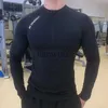 Camisetas masculinas outono inverno manga longa masculina correndo camiseta fitness respirável secagem rápida fina esportes ao ar livre camisas de treinamento de musculação j230705