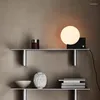 Lampade da tavolo Lampada da scrivania a LED dimmerabile nordica Camera da letto Design in stile Ins Vetro chiaro da comodino rosa per la decorazione della casa per interni della camera dei bambini