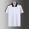 Mode Boss Polo Men's Polo Shirt Short Sleeved Designer Men's Boss Shirt Luxury Lapel Boss Letter Högkvalitativ topp Casual Business Slim Fiting T-shirt