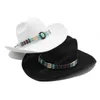 Artificial Wool Western Cowboy Hat For Men's Women's Winter Autumn Wide Brim Gentleman Jazz Hats Cloche Church Sombrero Cap