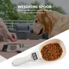 Outils de mesure Outil de mesure électronique Chien Chat Bol d'alimentation Cuillère à mesurer Balance pour aliments pour animaux de compagnie Affichage numérique Cuillère de pesée Poids Volumn R230704