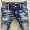 DSQ PHANTOM TURTLE Hommes Jeans Hommes De Luxe Designer Jeans Skinny Ripped Cool Guy Causal Trou Denim Marque De Mode Fit Jeans Me196W