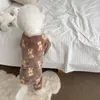 Roupas para cães Macacão de pelúcia para animais de estimação Roupas médias pequenas Roupas quentes de veludo Doce Pijama Gatinho Cachorrinho Pulôver fofo Chihuahua Poodle