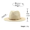 Mannen en Vrouwen Zon Bescherming Strooien Hoed Panama Stijl Zonnehoed Zomer Outdoor Reizen Anti-Uv Strand Cap Grote rand Visserspet