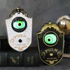 Autres fournitures de fête d'événement Halloween One Eyed Doorbell Décoration hantée Accessoires d'horreur Glowing Hanging Piece Door Hanging Doorbell Eyeball Bell Decor 230704