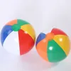 Ballong 12PCS Uppblåsbar sommar 6 färger PVC-badbollar Barn utomhuspool Interaktiv bollleksak Slumpmässig färg 230705