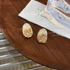 Kolczyki sztyfty Koreańska moda Pomarańczowe kryształowe kolczyki do uszu Lekki luksus dla kobiet Wykwintny design i wysokiej jakości Trend Piercing Biżuteria