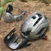 Caschi da ciclismo RACEWORK casco da bicicletta equitazione sport all'aria aperta all-in-one full face mountain road bike sport cappello taglia leggera 58-62 cm 230704