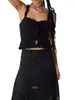 Women's Tanks Women Crochet Knit Tank Tops Sleeveless Sweater Vest Summer Camisole Crop Top Shirts 90S Streetwear