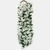 装飾花ぶら下げ壁人工シルクバイオレット蘭の花籐植物バスケット屋外偽家の装飾のため