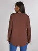 Blusa de talla grande para mujer, camisetas grandes para mujer a la moda 4xl, blusas holgadas sólidas de manga larga de verano elegantes para mujer 230705