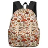 Zaino Mushroom Berry Leaves Feminina Zaini Adolescenti Student School Borse Laptop Personalizzato Uomo Donna Donna Viaggio Mochila