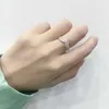 Ряд колец высококачественный модный кольцо с бриллиантовым кольцом для Pandora 925 Серебряное серебряное серебряное розовое золото.