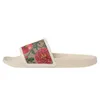 상자 남성 여자 슬리퍼 슬라이더 슬라이드 샌들 아파트 꽃 호랑이 꿀벌 녹색 빨간 흰색 신발 해변 야외 꽃 플립 플립 디자이너