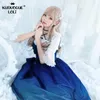 jupe Robe Lolita femmes robe de soirée d'été ciel étoilé dégradé bleu jarretelle en mousseline de soie robe de fée Mori fille printemps doux mignon Costume