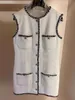 abiti firmati estivi per le donne 2023 abbigliamento donna moda vestito sexy cena vestito da festa bianco vestito di tweed regalo per la festa della mamma 2LWJ