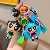 الرسوم المتحركة أنيمي Flying Police Girl Doll Doll Car Backwice Keycain kysain