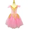 Stage Wear Pink Ballet Tutu Skirt Girls Modern Dance Long Swan Lake Performance Clothing Women