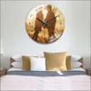 Wandklokken Custom Po Design Art Clock Silent Quartz Digital Decor Home Gift Artistic Pos Wedding