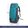 Backpacking Packs 65L Camping Backpack Large Capacity Outdoor Climbing Bag Waterproof Mountaineering Hiking Trekking Sport Bags 230704