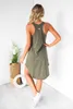 Lu Lu Yoga Womens Outfits Ladies Golf Dresses Cheerleaders Tennis One Piece Dress Sleeveless Pants Fast Dry U Neck