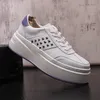 New Sneakers Fashion Rivets Trend Casual Sport for Men Comfort White Vulcanized Platform Shoes