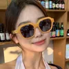 Mode Solglasögon Unisex Oversize Ram Solglasögon Personlighet Adumbral Anti-UV glasögon Rice Nails Glasögon Godis Färg Prydnads