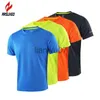 Męskie koszulki ARSUXEO koszulki do biegania mężczyźni kobiety z krótkim rękawem strój sportowy Gym Crossfit Fitness piłka nożna JerseyTraining T Shirt Jogging bluza J230705