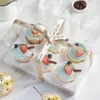 Gift Wrap StoBag 5pcs Transparent Portable Cupcake Box Bread Cake Boxes And Packaging Patisserie Wedding Baby Shower Party Decoration 230704