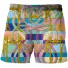 Shorts pour hommes luxueux est chaîne de fer impression 3D mode hommes Shorts été Harajuku Hip Hop loisirs Shorts de plage goutte 230704