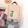 Women's Plus Size TShirt 6XL 150KG Short Sleeve V Neck Tshirt Ladies Kawaii Summer Top Cartoon Harajuku Tees 230705