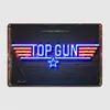 Films Top Gun affiche Plaque métallique Club Bar grotte décoration Plaques étain signe affiches