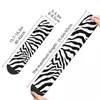 Herensokken Zebra Print Happy Retro Animal Skin Hip Hop Crazy Crew Sock Gift Pattern Printed