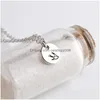 Pendant Necklaces She Believed Cod So Did Inspirational Necklace Men Swallow Letter Word Charms For Women Friends Drop Delivery Jewe Dhsc8