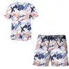 Survêtements pour hommes 2023 3D Abstract Graffiti Series T-shirt à manches courtes Costumes Homme / Femme Top Shorts 2pcs Ensembles Costume de sport Vêtements décontractés