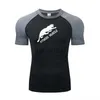 Men's T-Shirts 2022 Men T Shirt Brand Gym Fitness Muscle Jogging Sports Shirt Compression T Shirts Tight Sport Top Men Running Training TShirt J230705