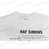 Men's T-Shirts RAF SIMONS Print Cotton Crew Neck Men's And Women's Short Sleeve T-Shirt S-XL T230705