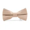 Tie Clips Men s Adjustable Solid Vintage Bow Butterfly Cravat Bowtie Tuxedo Bows Party Gift Accessories Cotton 230704