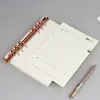 Pastas de ouro rosa e ouro encadernação acessórios de metal 30 mm 21 mm abertura de anel notebook armazenamento de escritório artigos de papelaria encadernação de metal 230704