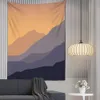 Wandteppiche Kuppelkameras Landschaft Wandbehang Wandteppich Mandala Stoff Boho Dekor Berg Wandteppich Wald Meer Gobelin Wandteppich Wandteppich