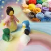 Curtains Lmdz Wool Color Series 100g Wool Fiber Diy Wool Fibre Flower Animal Toy Felting Wool Handmade Felting Craft Christmas Gift