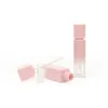 Tubos de brilho labial de gradiente rosa de 10 ml, frasco vazio de protetor labial, recipiente de embalagem cosmética de batom, transporte rápido F3252 Rmsru