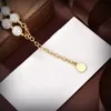 Collane firmate da donna Marchi di lusso Moda Braccialetti di perle con diamanti scintillanti Gioielli per regali da festa di fidanzamento per matrimonio da donna