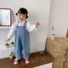 ロンパース 韓国スタイル 春 キッズ 子供 特大 ワイドレッグ デニム オーバーオール ベビー服 男の子 女の子 ルーズ オールマッチ カジュアル パンツ 230704