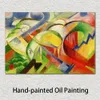 Modern Abstract Canvas Art Sheep Franz Marc Pittura a olio fatta a mano Decorazione da parete contemporanea