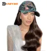 Wig Caps Synthetic long wave hair cap wig Baseball cap natural connection wig summer adjustable hat wig with hat wig 230706