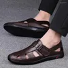 Sandali Uomo 2023 Estate Pelle Morbida Scarpe Casual Uomo Uomo