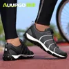 Fietsschoenen Merk Auupgo Casual Fietsschoenen voor Mannen Vrouwen Ademend Harde zolen Fiets Sneakers Premium Stijl Waden Sapatilha Ciclismo HKD230706