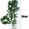 Decoratieve Bloemen 90cm Kunstplant Wijnstok Perzisch Blad Huis Tuin Decoratie Opknoping Nep Bloem Ivy Rotan Guirlande Bruiloft Decor